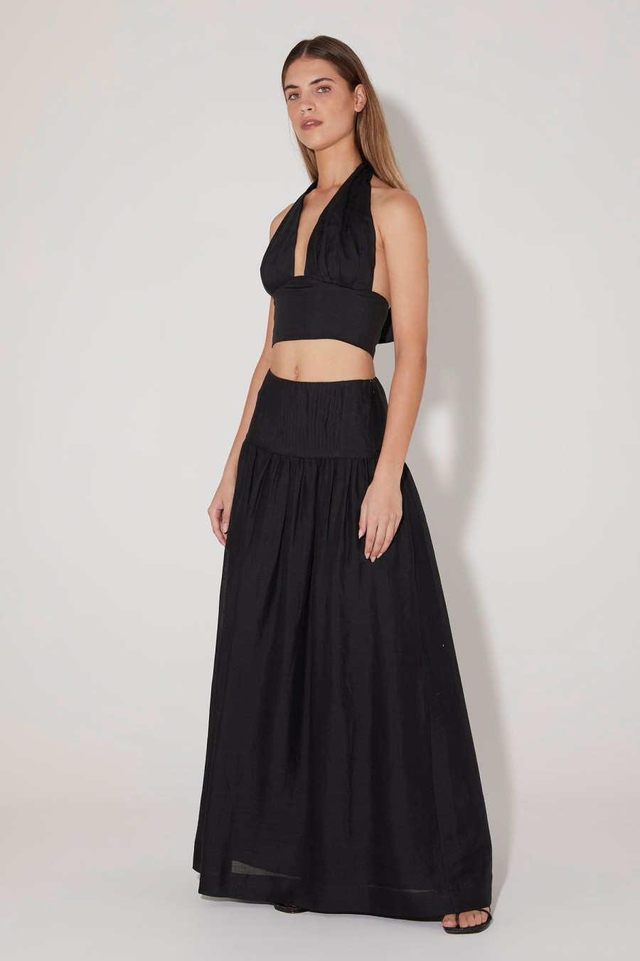 Women Hansen & Gretel Tops | Felix Halter Top Black