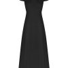 Women Hansen & Gretel Dresses | Portofino Backless Midi Dress Black