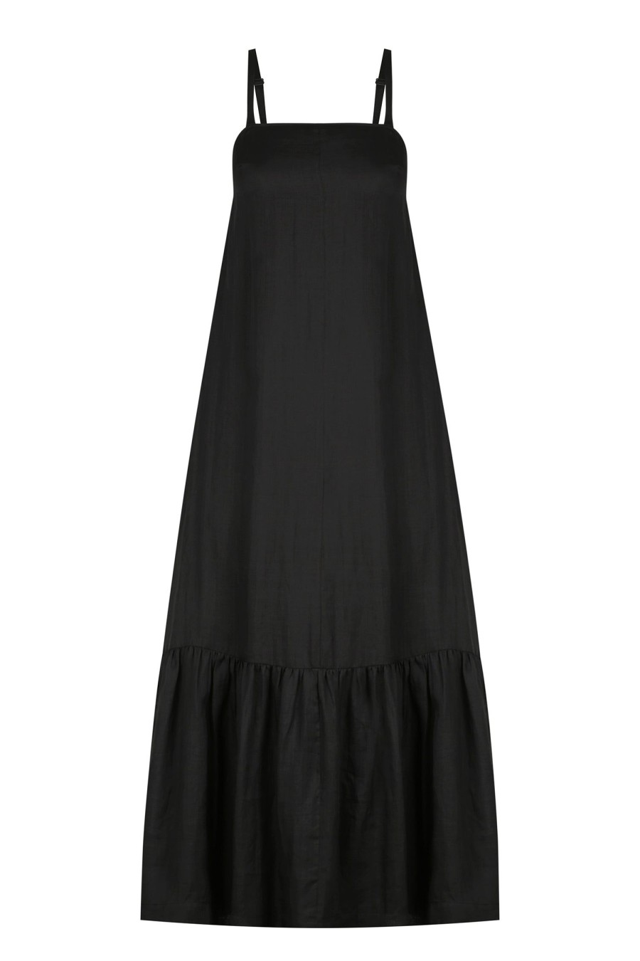 Women Hansen & Gretel Dresses | Harvest Strappy Maxi Dress Black