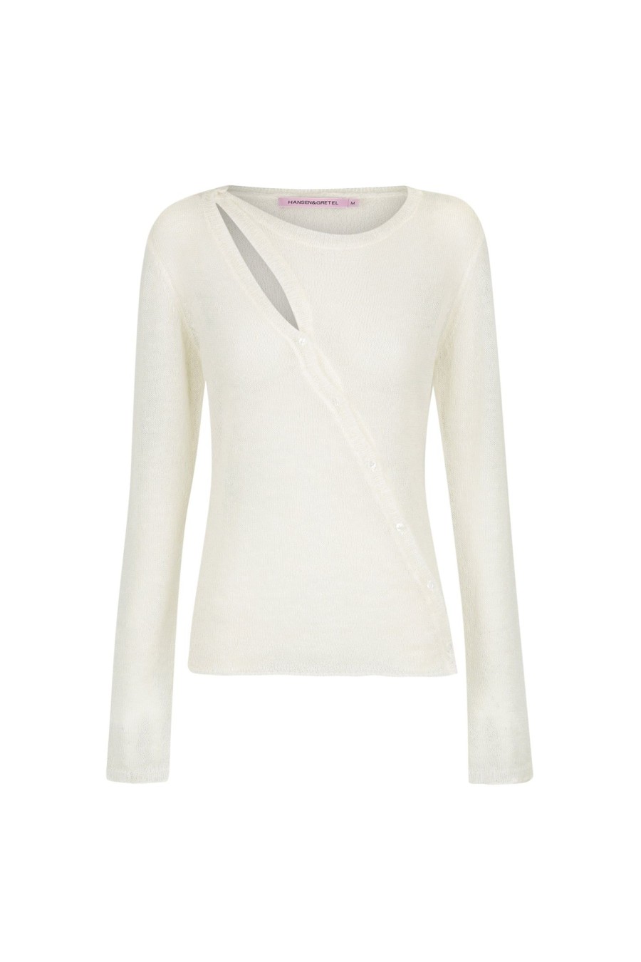 Women Hansen & Gretel Knitwear | Teisha Cut Out Knit Top Ivory