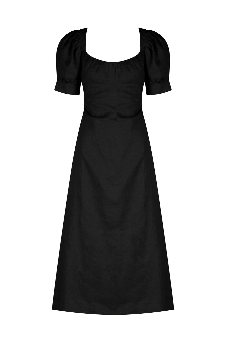 Women Hansen & Gretel Dresses | Chelsea Midi Dress Black