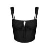 Women Hansen & Gretel Tops | Cherry Corset Black