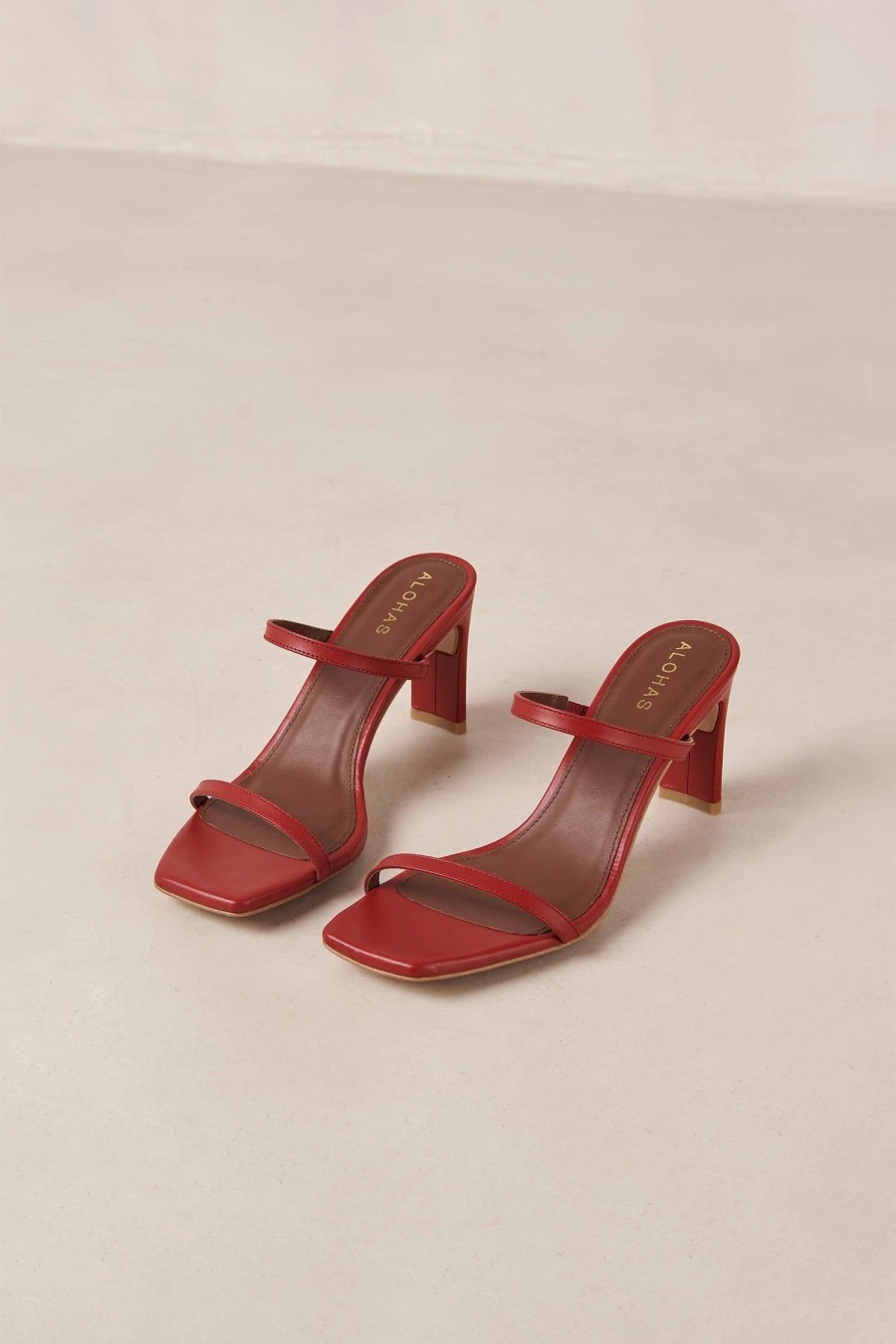 Women Hansen & Gretel | Alohas Cannes Heel Astro Red