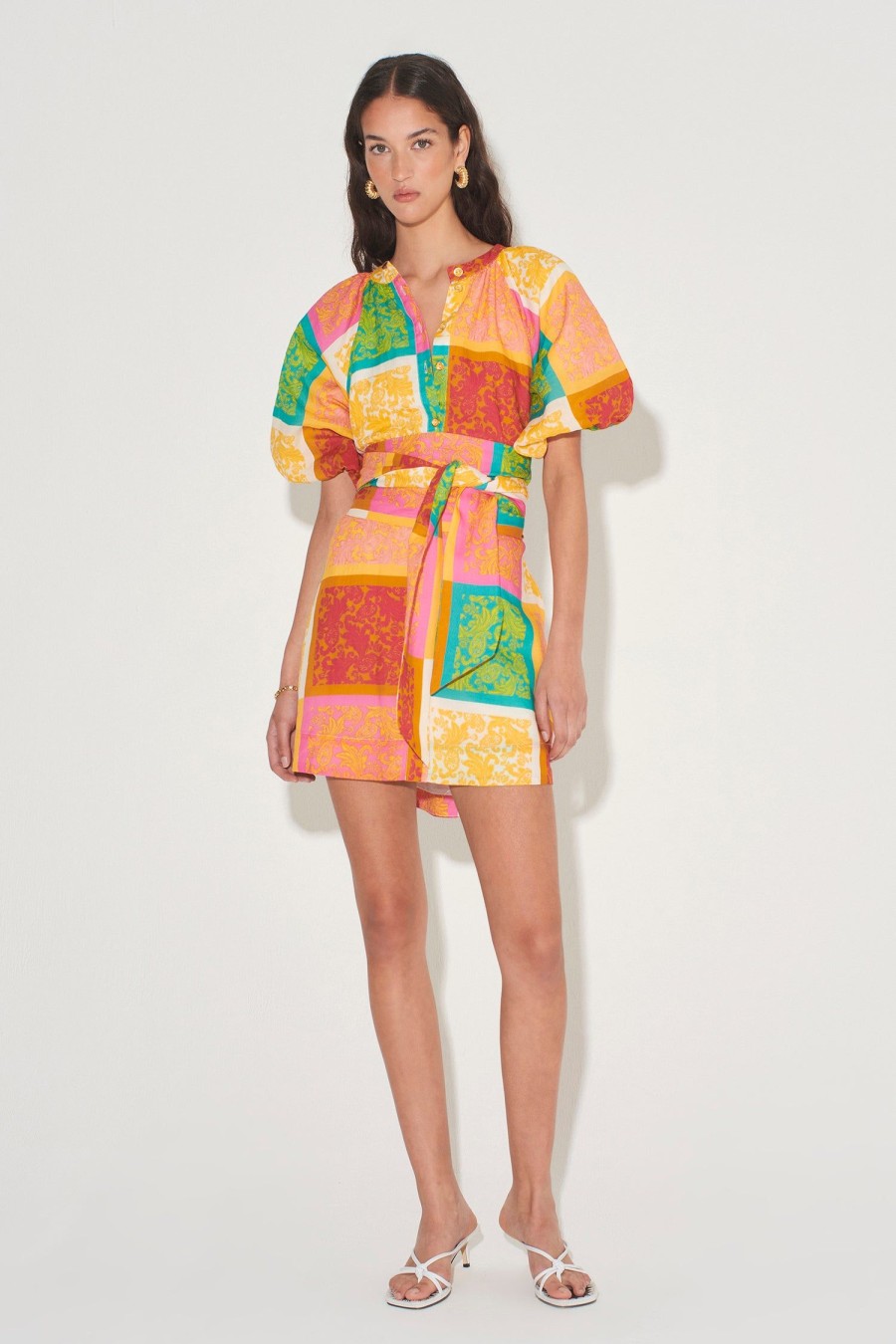 Women Hansen & Gretel Dresses | Templeton Mini Dress Paisley Tile