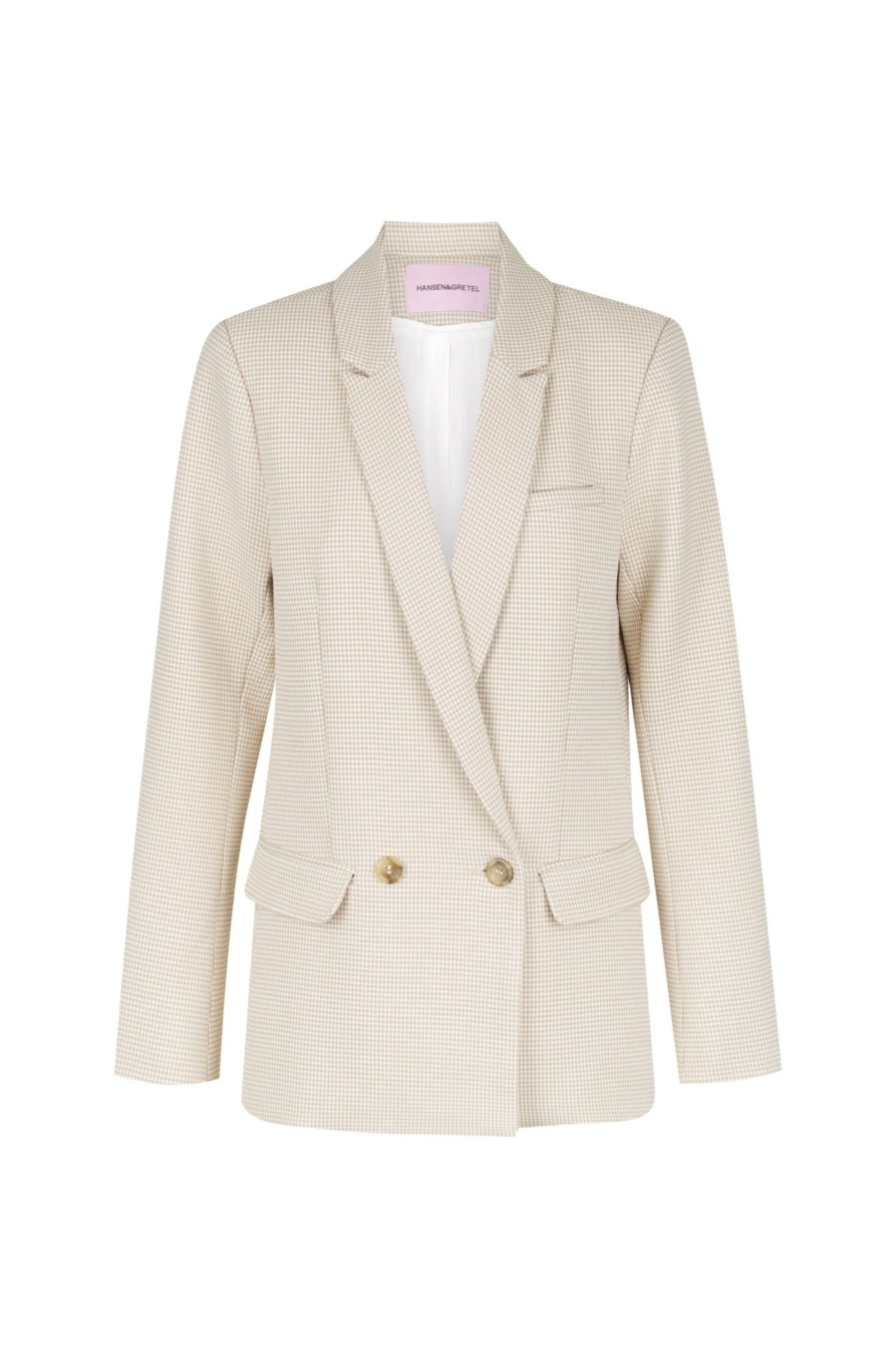 Women Hansen & Gretel Jackets | England Blazer Natural Check