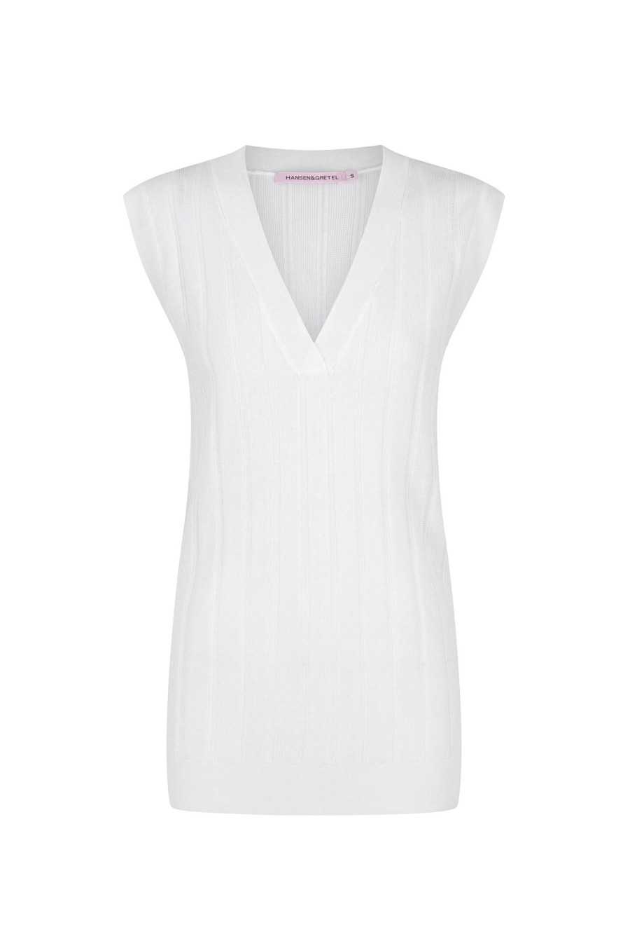 Women Hansen & Gretel Knitwear | Magnus Vest White