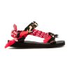 Women Hansen & Gretel | Trekky Sandals Red Leopard