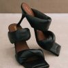 Women Hansen & Gretel | Alohas Twist Strap Heel Black