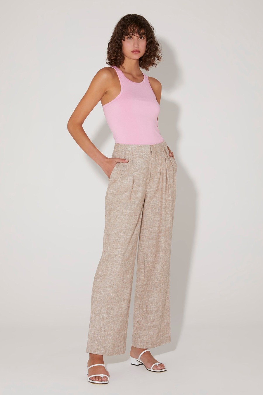 Women Hansen & Gretel Pants | Maurice Relaxed Pant Latte