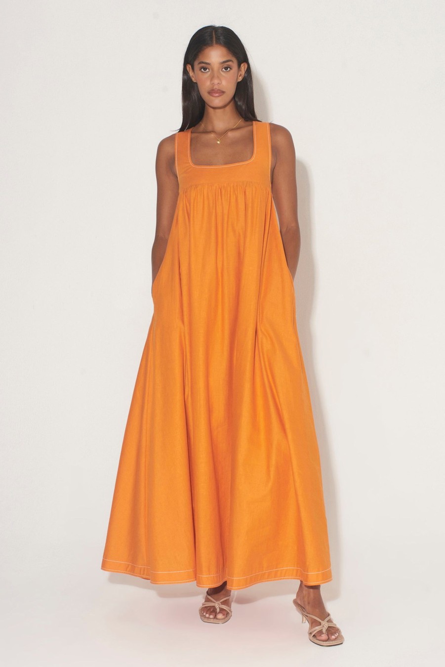 Women Hansen & Gretel Dresses | Paloma Dress Tangerine