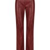 Women Hansen & Gretel Pants | Pam Fitted Leather Pant Shiraz