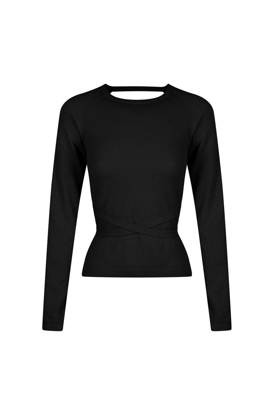 Women Hansen & Gretel Knitwear | Clarence Backless Knit Top Black