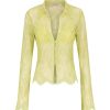 Women Hansen & Gretel Tops | Cleo Lace Top Lime Green