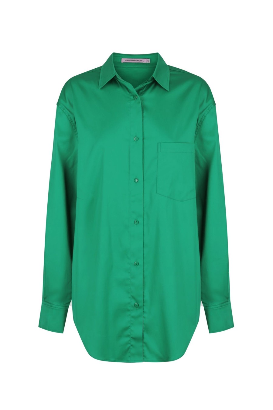 Women Hansen & Gretel Tops | Maloney Shirt Jade Green