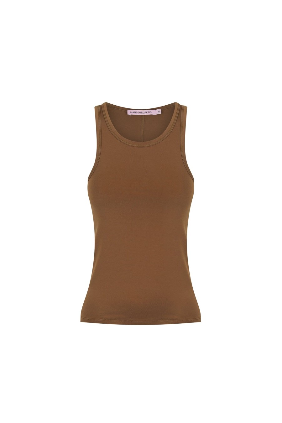 Women Hansen & Gretel Tops | Steph Fitted Tank Carob Brown