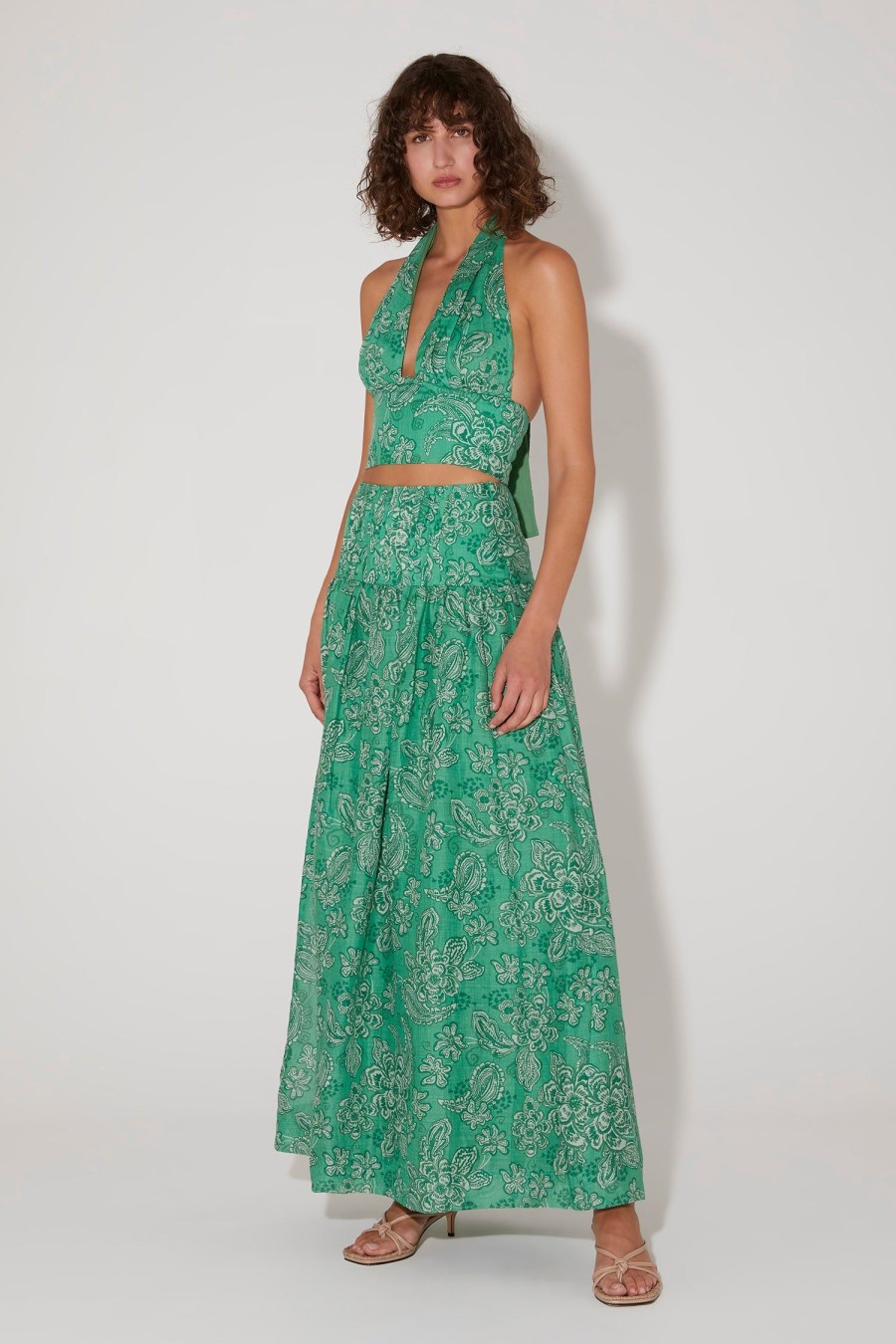 Women Hansen & Gretel Skirts | Wanderer Maxi Skirt Greenhouse