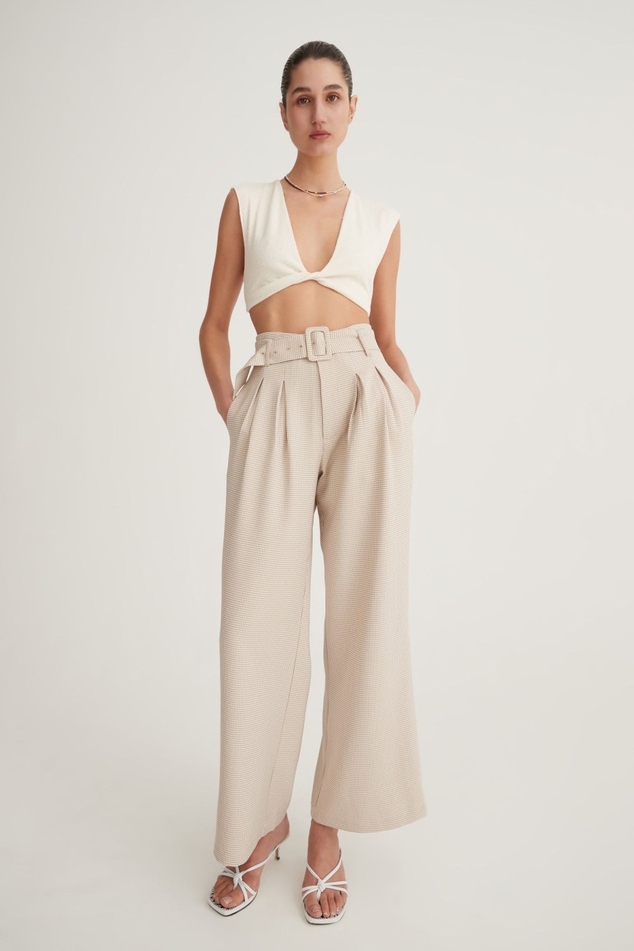 Women Hansen & Gretel Pants | Belinda Pant Natural Check