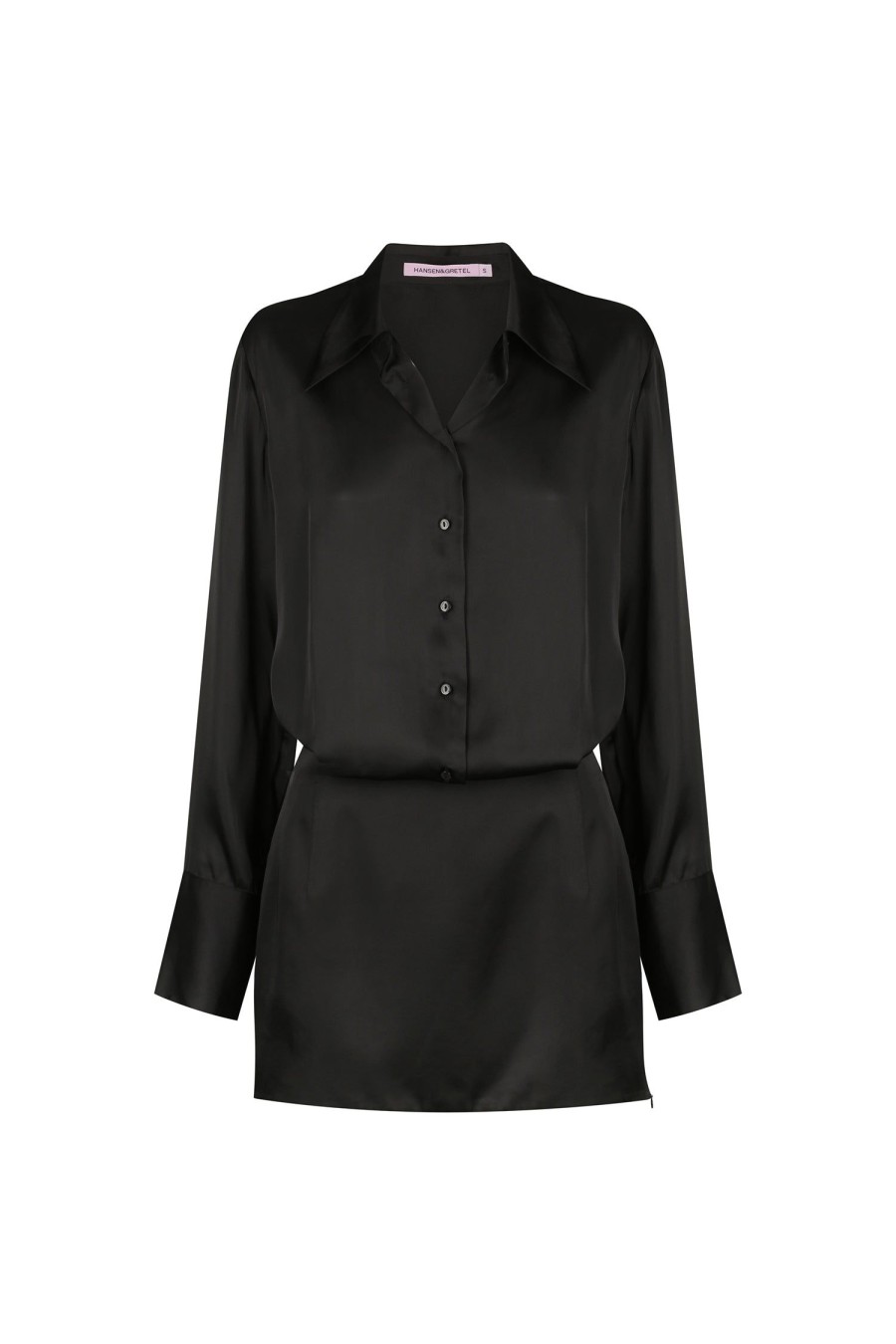 Women Hansen & Gretel Dresses | Jerico Mini Shirt Dress Black