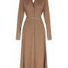 Women Hansen & Gretel Dresses | Luther Midi Shirt Dress Ash Brown