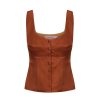 Women Hansen & Gretel Tops | Leelo Top Chestnut