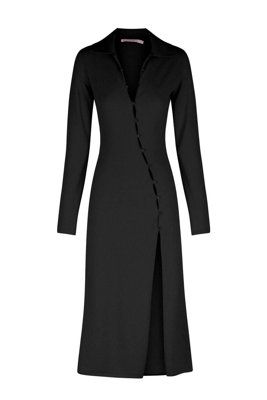 Women Hansen & Gretel Knitwear | Chandler Knit Midi Dress Black