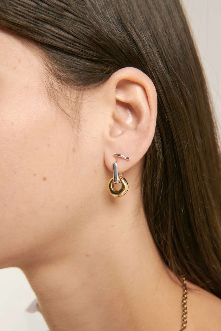 Women Hansen & Gretel Jewellery | Mini Bloq Earrings With Pebble