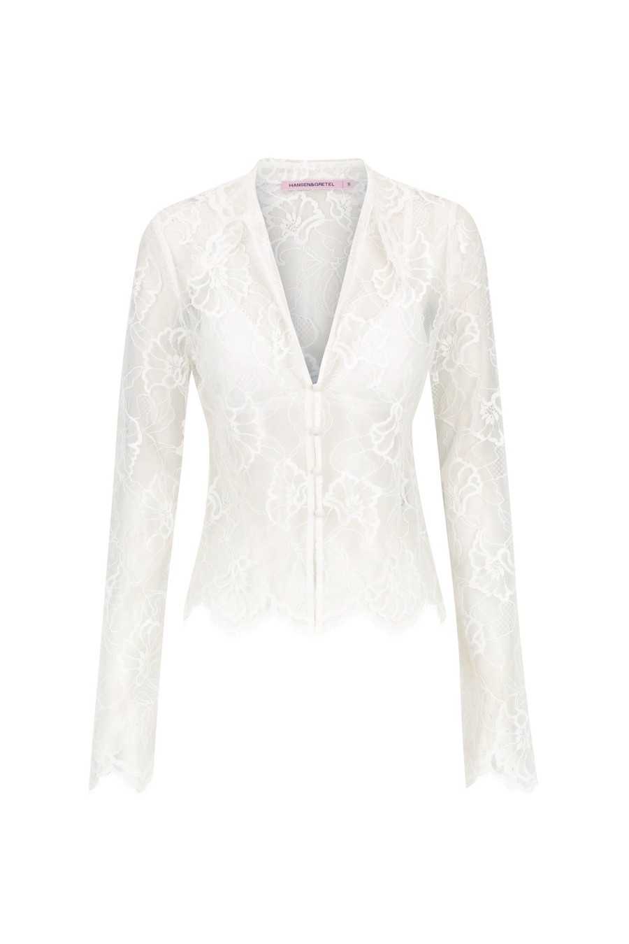 Women Hansen & Gretel Tops | Cleo Lace Top Ivory