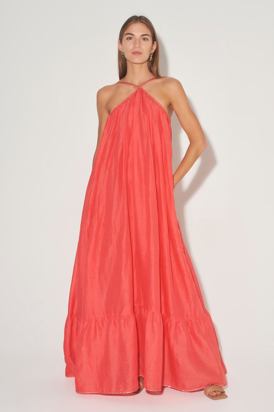 Women Hansen & Gretel Dresses | Lordes A-Line Gown Watermelon