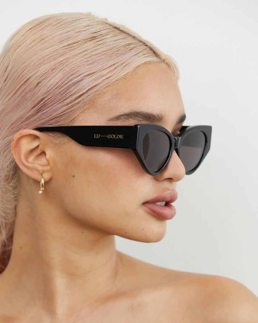 Women Hansen & Gretel Eyewear | Lu Goldie Milou Black