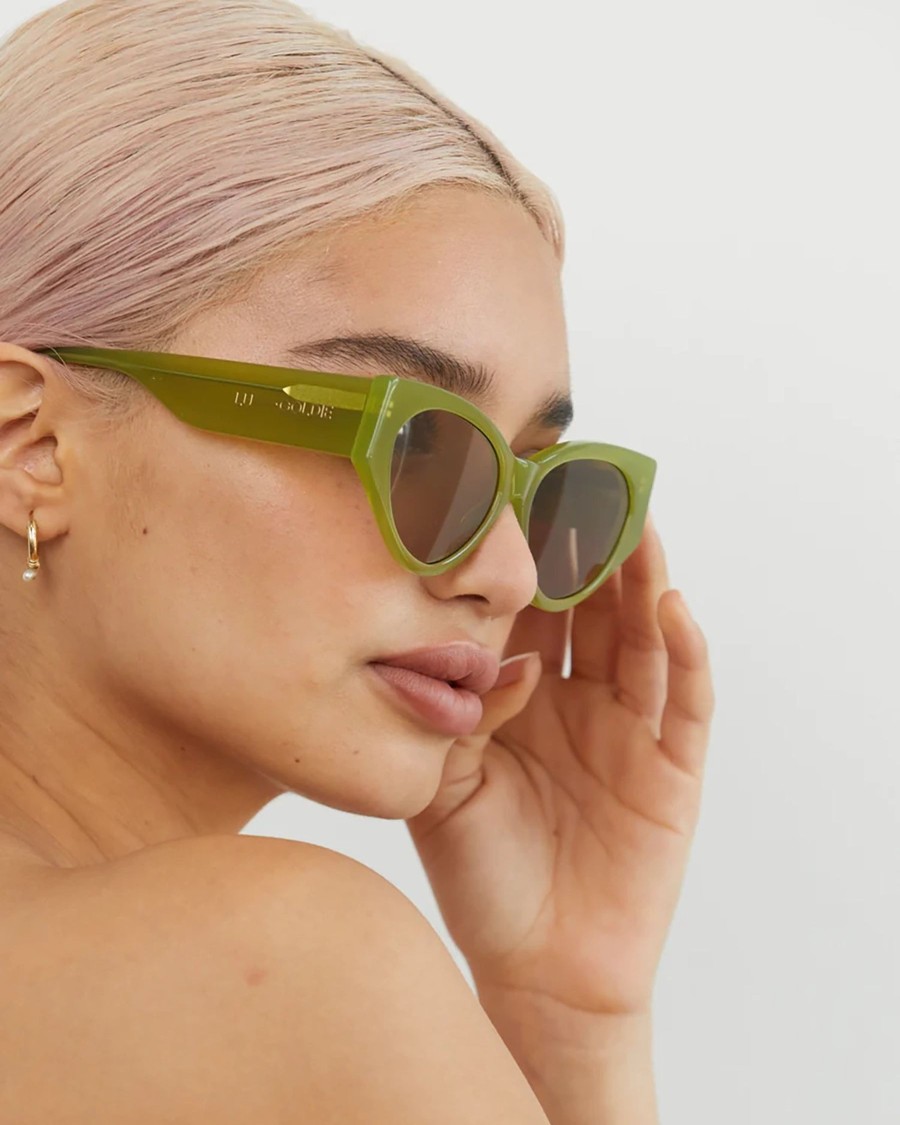 Women Hansen & Gretel Eyewear | Lu Goldie Milou Leaf