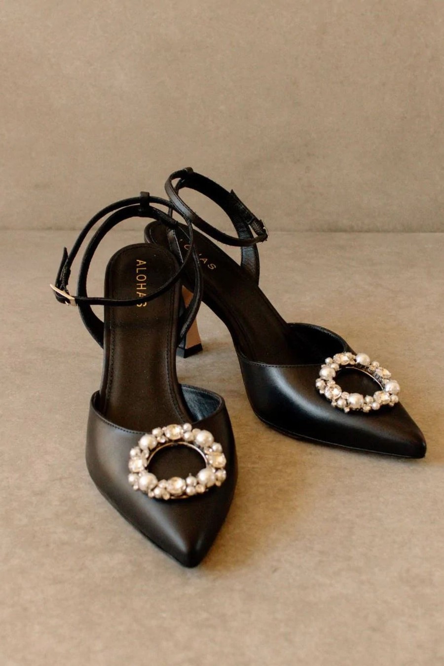 Women Hansen & Gretel | Alohas Cinderella Crystal Black