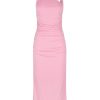 Women Hansen & Gretel Dresses | Shimmy Fitted Midi Dress Prism Pink