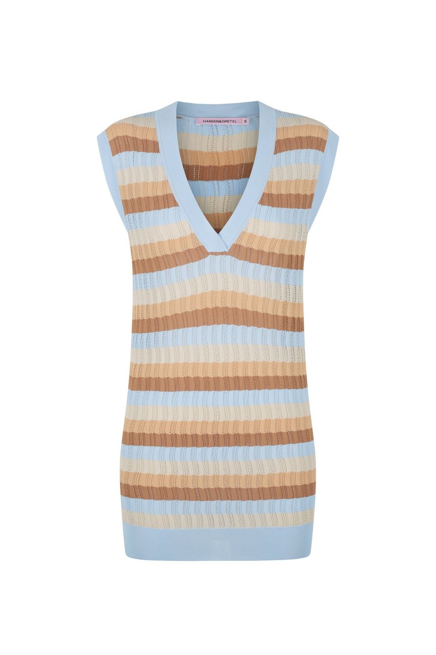 Women Hansen & Gretel Knitwear | Magnus Vest Sand Dunes